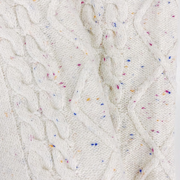 Soft Cable Knit Wide Leg Sweater Pants S Rainbow Donegal Fall Winter Cozy Lounge - Picture 11 of 12